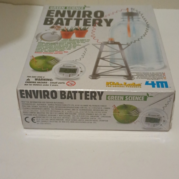 New Green Science Enviro Battery Kit Factory Sealed Home School Projects - Picture 7 of 13